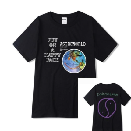 Travis Scott Astroworld Put on Happy Face T Shirt